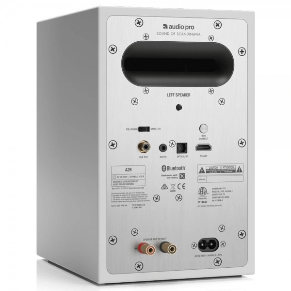 Audio Pro A28 Aktif Multiroom Akıllı Hoparlör - Beyaz - Çift