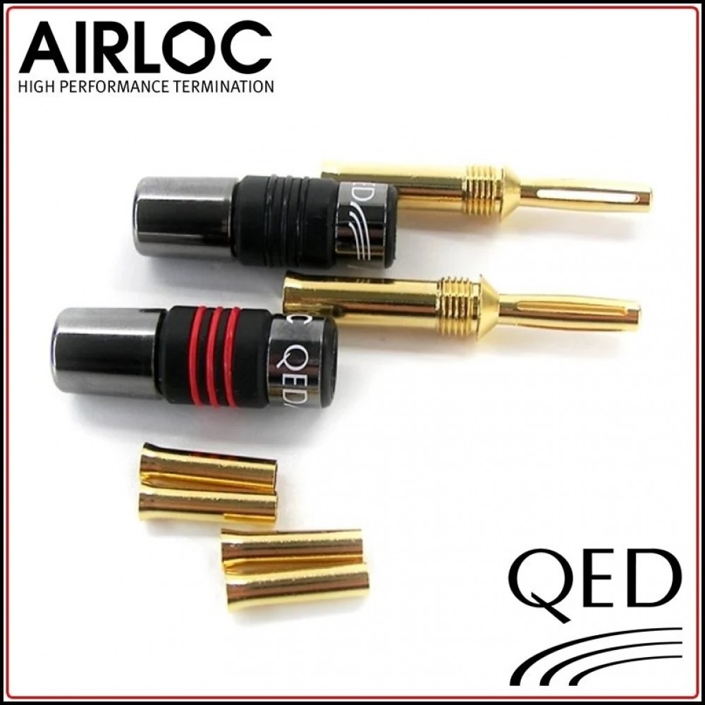 QED QE-1910 AIRLOC METAL 4MM BANANA / Adet